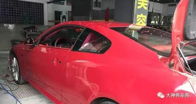 英菲尼迪贴膜视频,英菲尼迪雾霾蓝贴膜