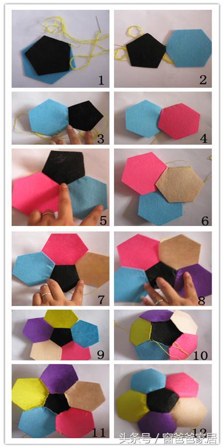 diy足球手工作品,创意diy手工缝制足球