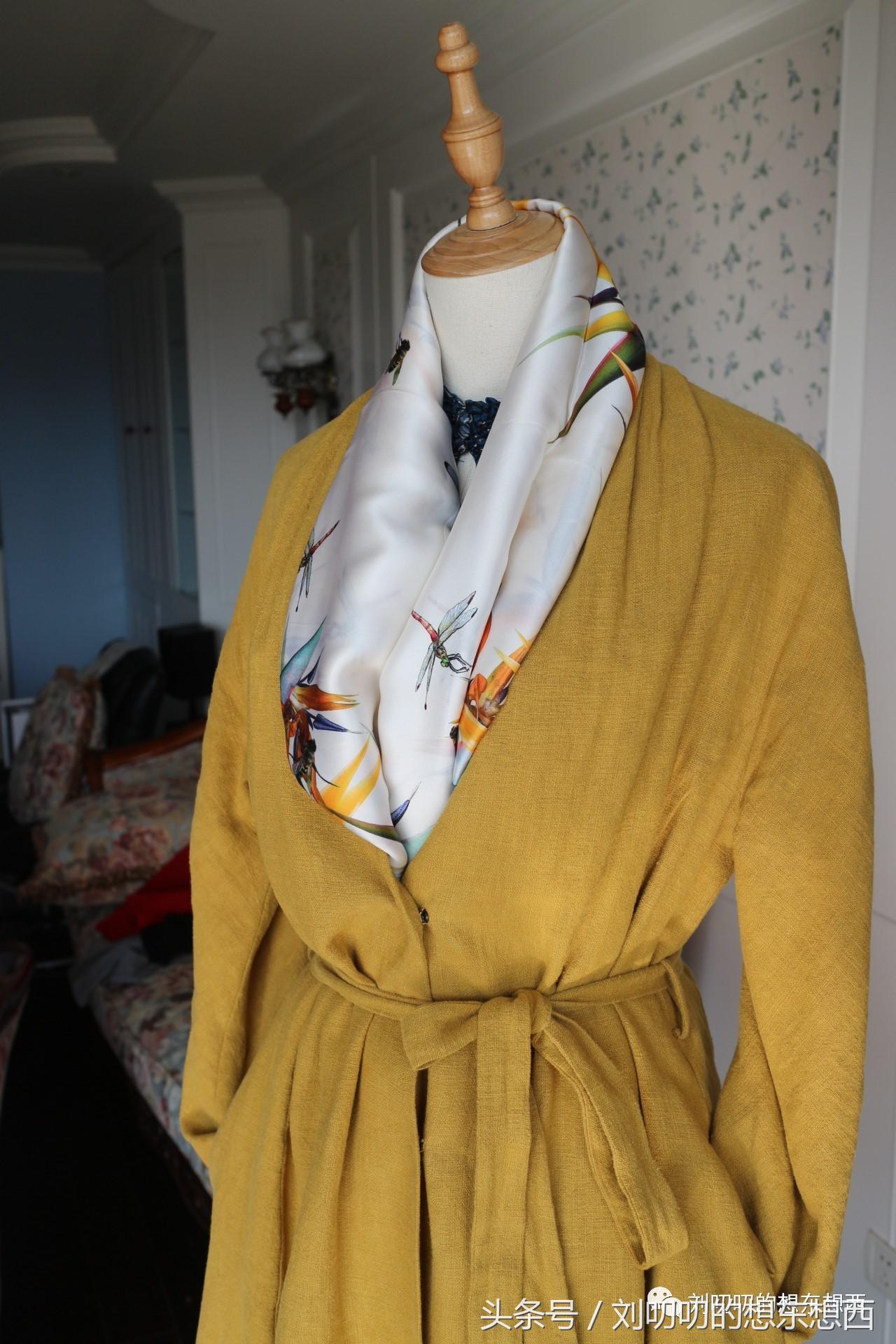 短款连衣裹裙外搭外套,裹裙一片式双面穿