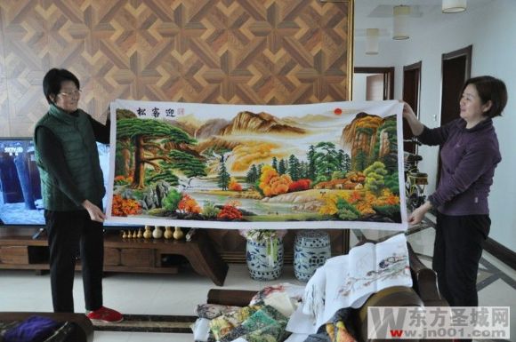 十年十字绣,自己绣的一幅十字绣做工精美