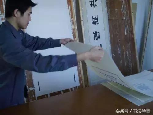 字画装裱全过程教程,书画手工浆糊装裱全过程