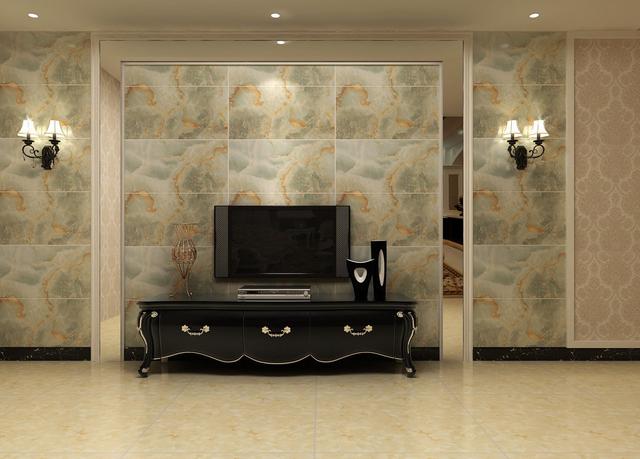 微晶石拼色背景墙好看吗,高端奢石背景墙