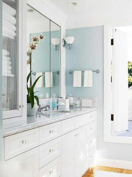 卫生间墙可以做挂式浴室柜,卫生间有下水管道怎么装浴室柜