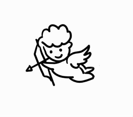 简单画天使和魔鬼的简笔画,一二三年级画天使简笔画视频