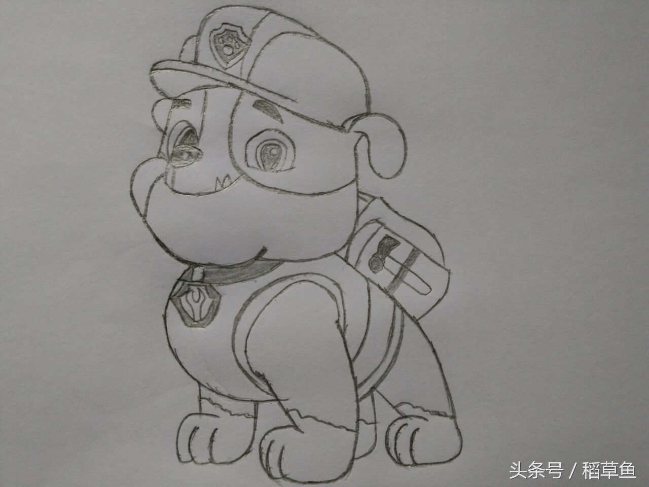 画汪汪队简笔画教程,简笔汪汪队的画法