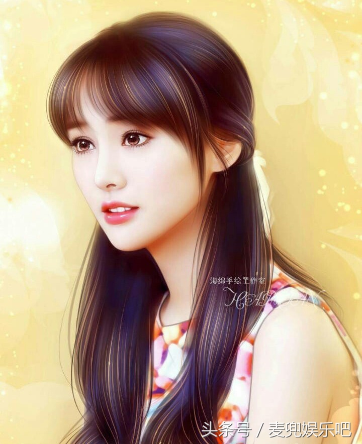 最惊艳的女星手绘图，你最喜欢谁的呢