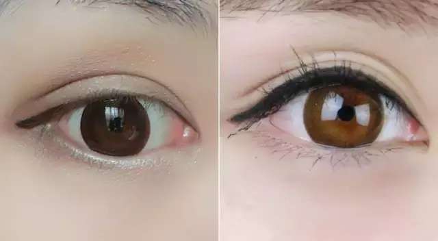 素颜技巧,get起来!伪素颜重点在于眉毛和眼线,明星妆小心机