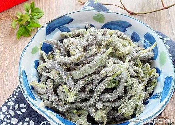 弹牙爽口的美食,像毛毛虫的食物