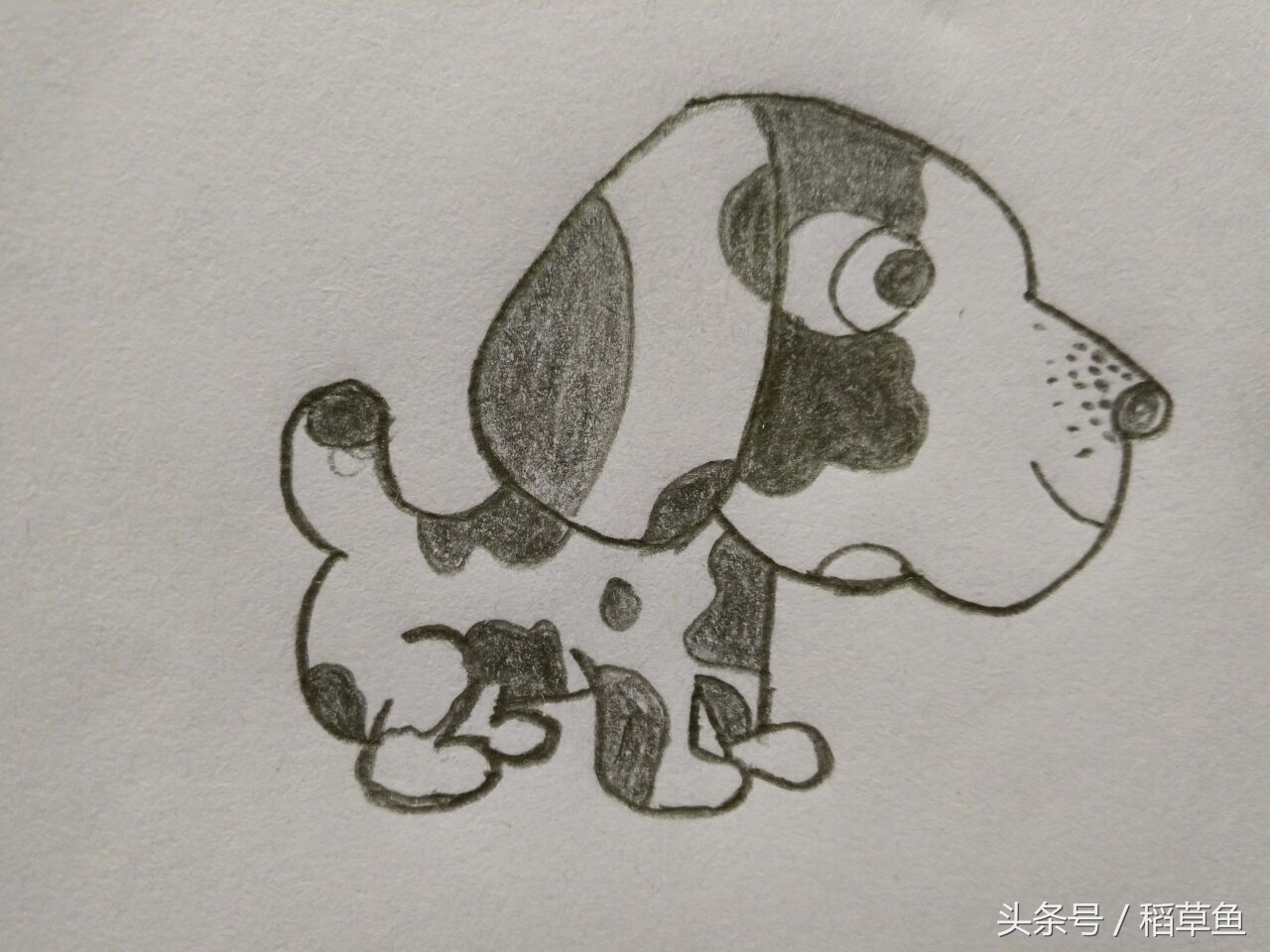 12生肖完整图片马的简笔画,12生肖中的狗简笔画怎么画