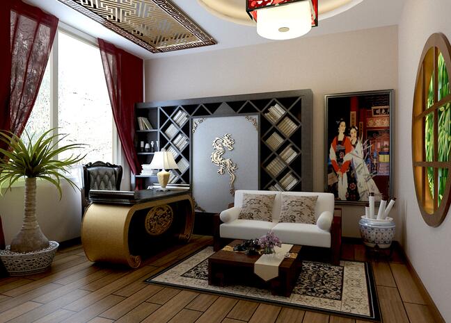 淄博灵芝园别墅装修效果图,淄博福园云墅装修效果图