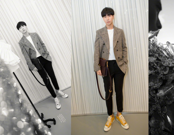 韩火火上海时装周大秀衣服,韩火火穿巴黎衣服