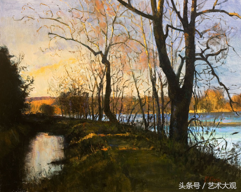 冉茂芹风景小油画写生视频,崔根男风景油画写生视频