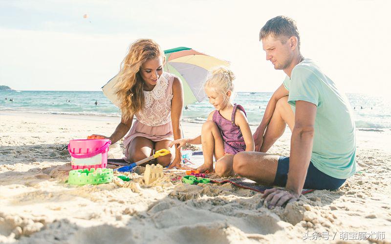 暑期带孩子来沙滩海边亲子游,海边带娃亲子游