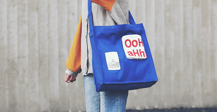 文艺小清新的气质,斜背包帆布文艺森系