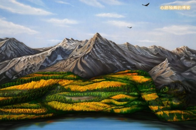 艺术家用自然物制作的作品图片,艺术家用自然的图案变成图谱