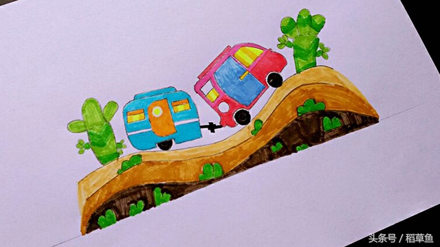 简笔画公路的画法步骤,一步一步教画开车的司机简笔画