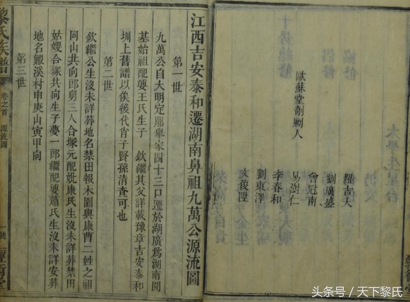 湖南邵阳黎氏来源,重庆黎氏家谱来源