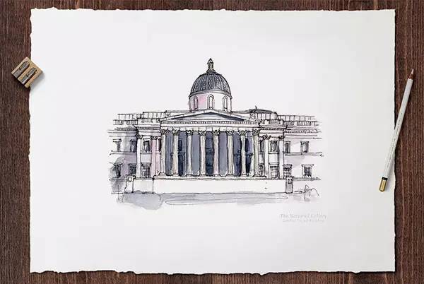 世界十大建筑画在一幅画里,中国顶级建筑水彩画