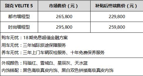 别克昂科威plus5座车型,别克电动车velite5