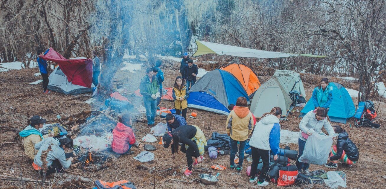 成体背包客带起包子重回甲尔猛措