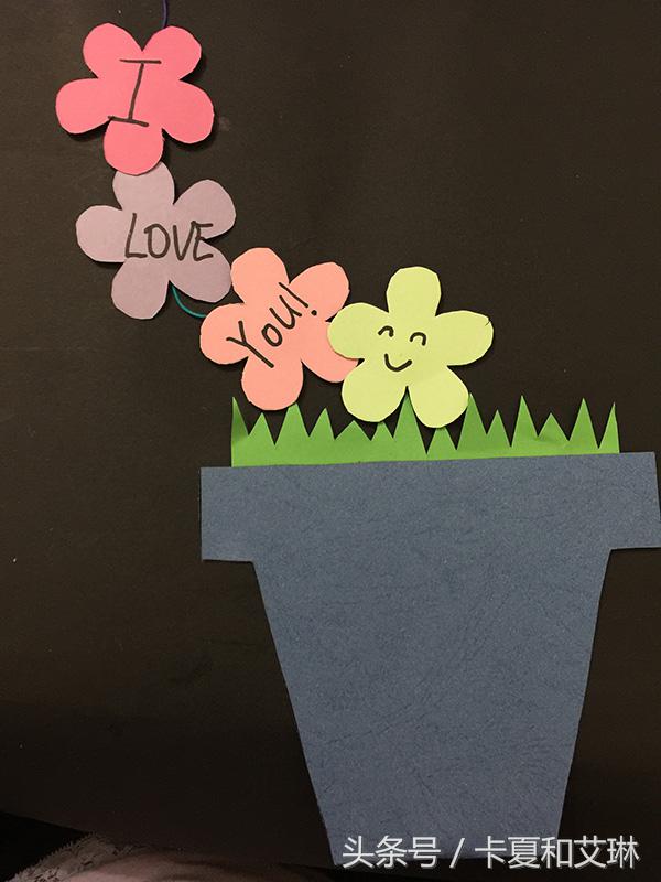 母亲节用小卡纸做贺卡手工制作,母亲节卡片手工制作小花朵