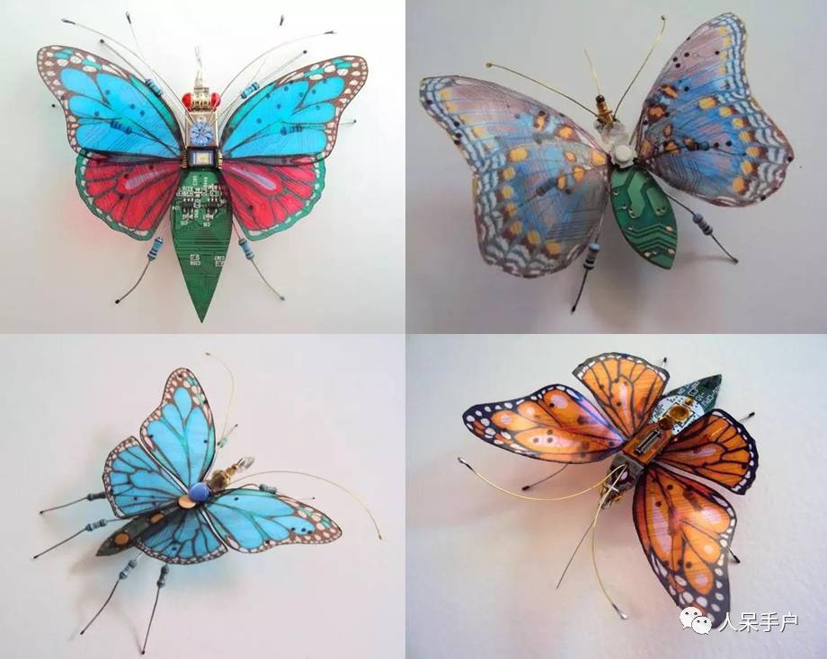 100人民币手工蝴蝶,昆虫大合集手工