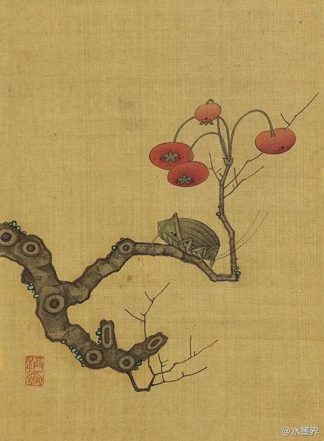 陈洪绶的花鸟是工笔画还是写意画,陈洪绶山水画作品欣赏