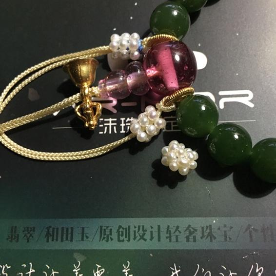 清宫十八子手串的小珍珠,清宫简易造型的教程