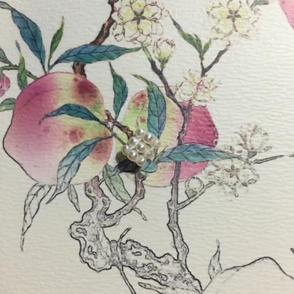 清宫十八子手串的小珍珠,清宫简易造型的教程