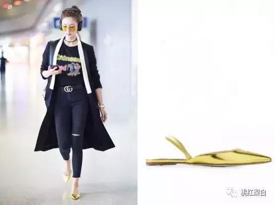景甜跑男穿什么鞋,angelababy的香奈儿鞋子