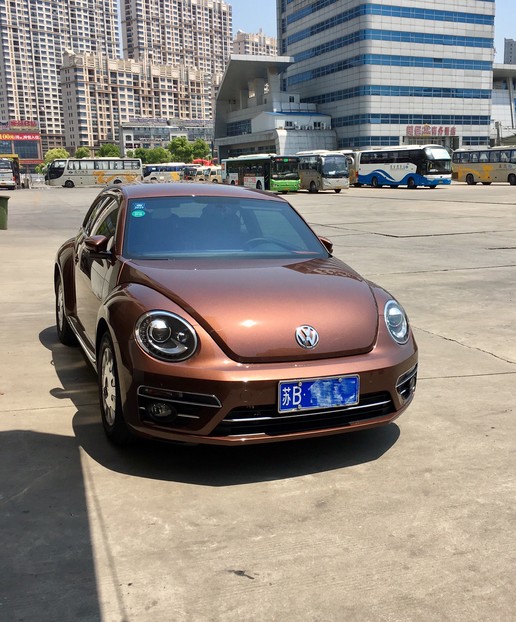 新到17年大众甲壳虫,14年大众甲壳虫白色驾驶感受