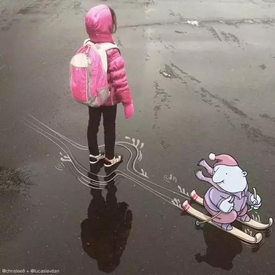 一组黑白手绘插画作品分享,一组手绘人像插画作品分享