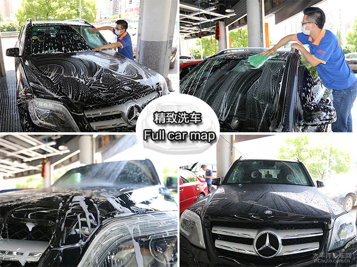奔驰glk300整备全过程,奔驰glk300全车抛光价格