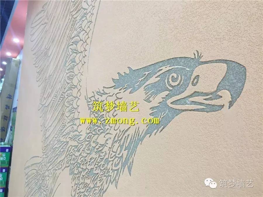 硅藻泥图案施工全过程,硅藻泥点彩工艺效果图