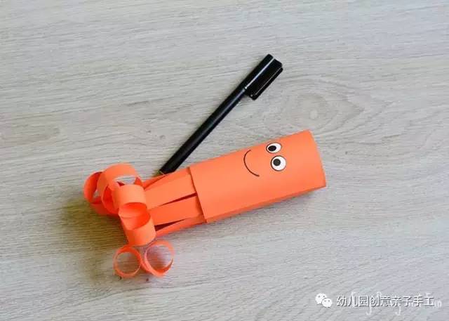 矮卷纸筒废物利用手工幼儿园,用卷筒纸儿童手工作品废物利用