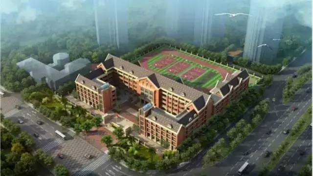 金山湖旁边新建的学校,金山湖教育基地