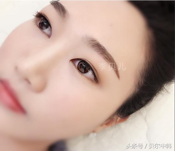 李贝儿自然眉丨做韩式半永久眉毛后几天结痂掉痂？