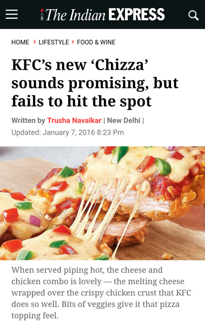 肯德基以前出过的披萨,肯德基炸鸡披萨