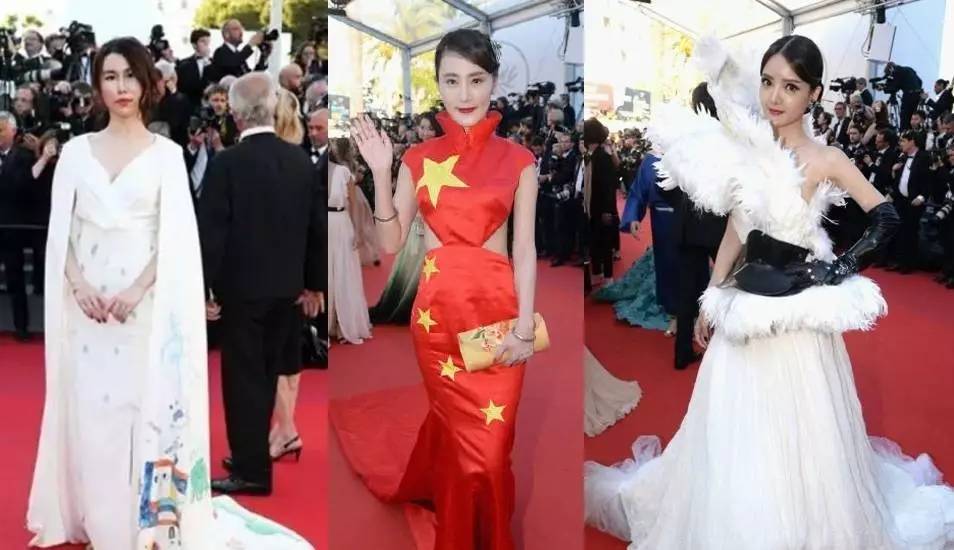 奶奶灰旗袍,李宇春黑色深v领礼服合集