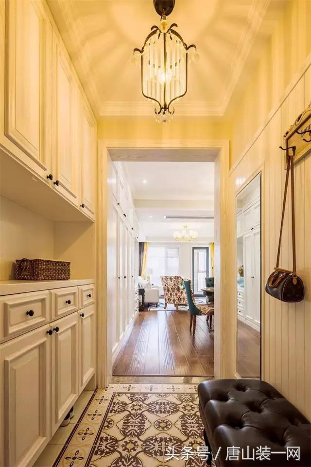 唐山装修风格美式简约客厅,君熙太和157平米装修效果图