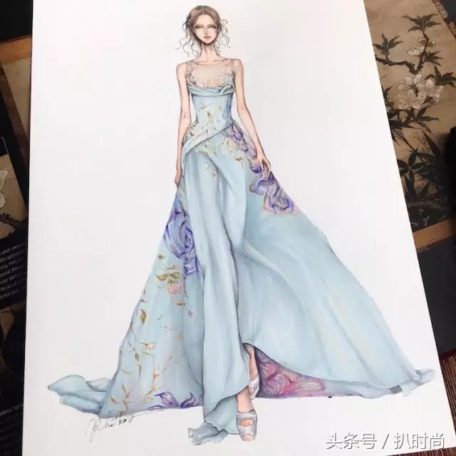 礼服好高级感,怎么画礼服设计手稿图