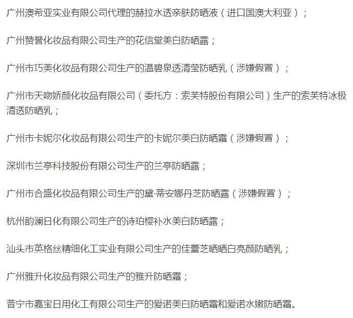 嘿闻哦！这些大牌防晒乳不合格！难道南宁妹注定要在暗中保护别人？