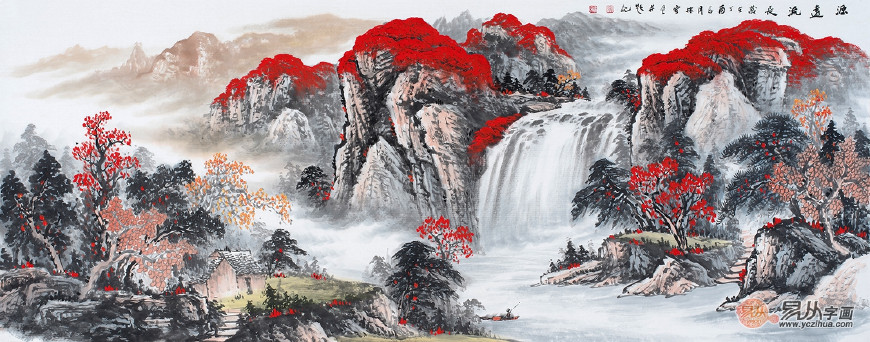 著名山水画100幅临摹技法,怎样画树山水画教程