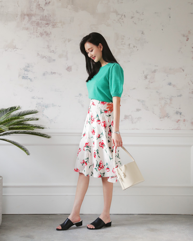 T恤搭配半身裙最新韩版女装为你赚足回头率