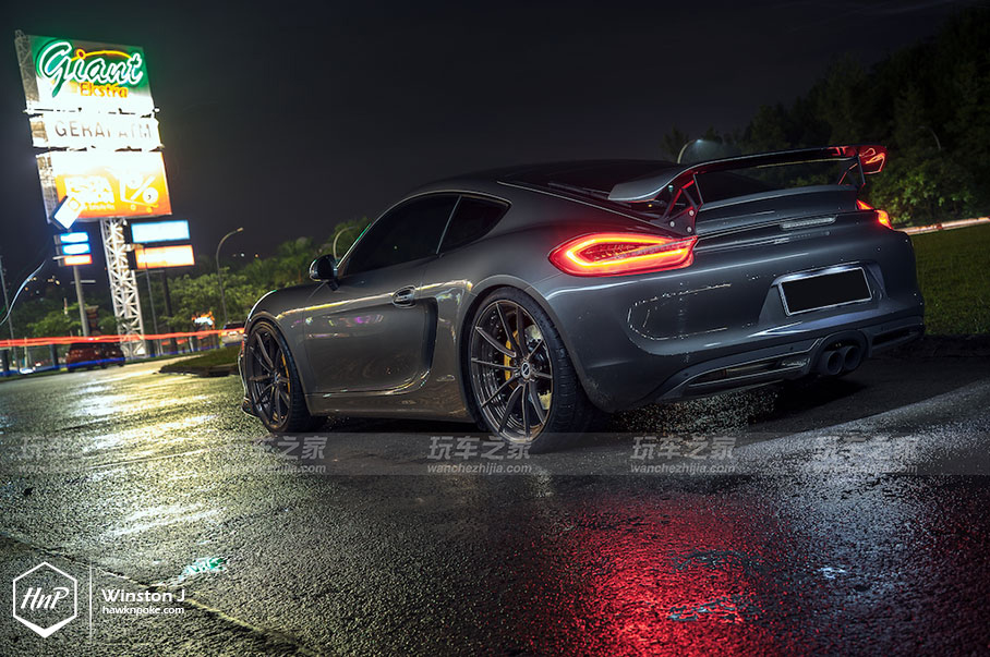 保时捷cayman改装gt4街拍 (保时捷cayman改装22寸轮毂)
