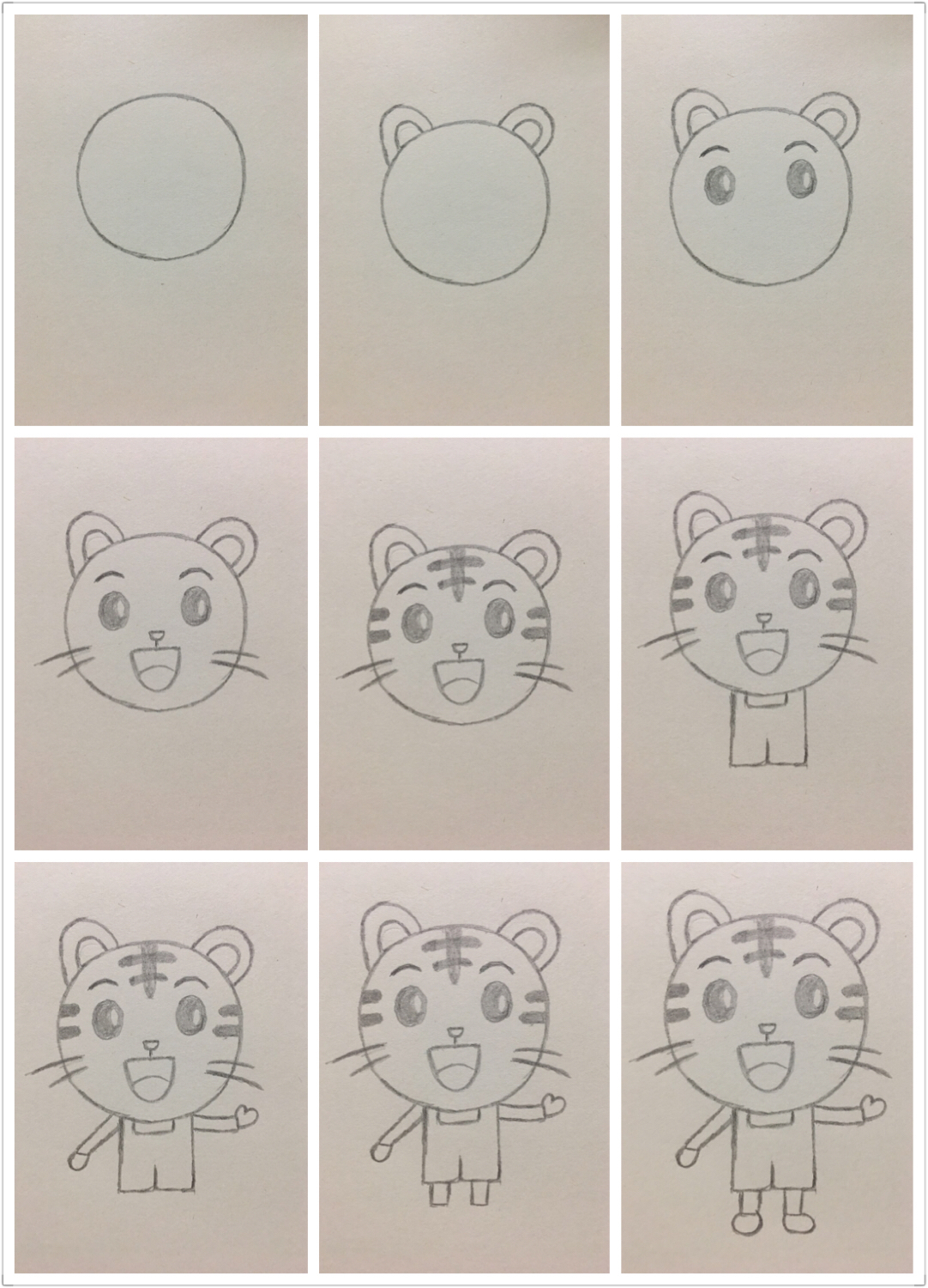 巧虎一家简笔画,巧虎和小花简笔画