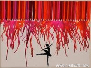 滴流画儿童,儿童绘画创意蜡笔涂色