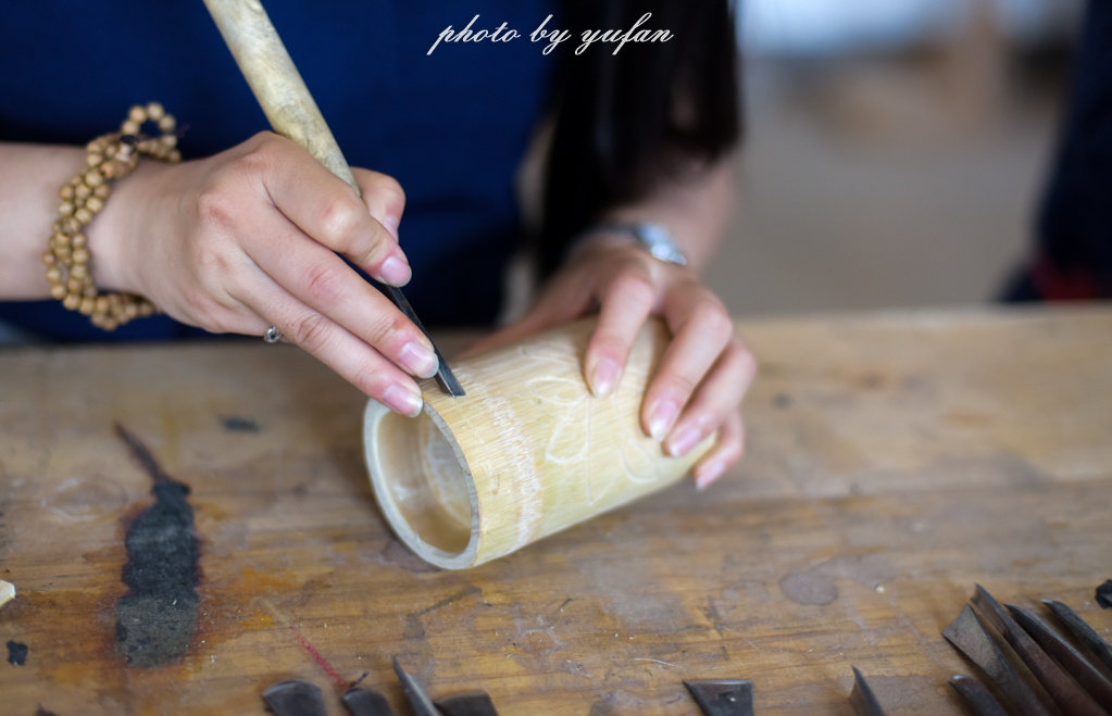 木雕石雕见得多了，竹雕你有没有亲身感受一下？