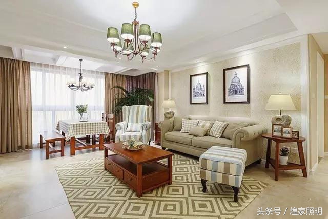 美式简约灯,美式轻奢灯暖色