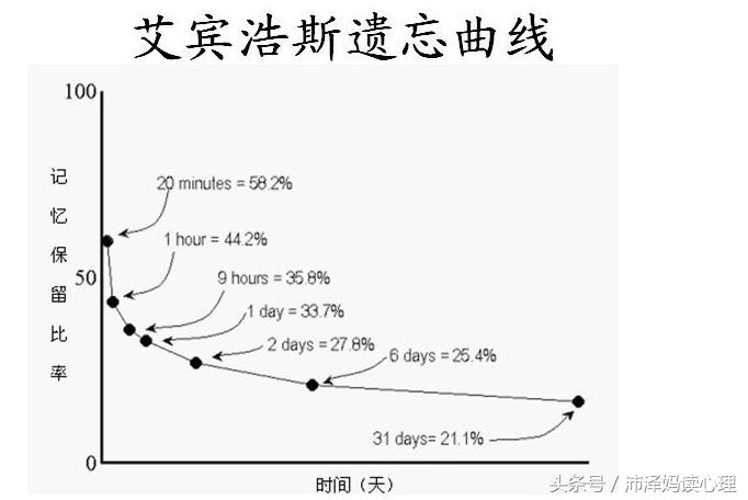 生字艾宾浩斯记忆法图表,记不住英语单词该怎么办